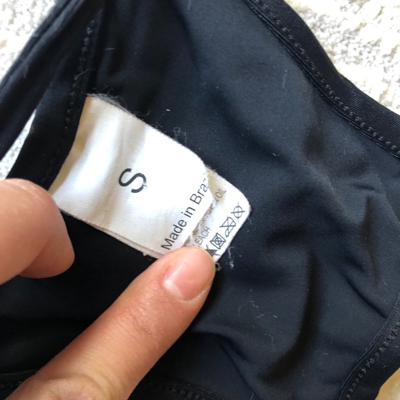 Bella Beachwear Brazilian Black Micro Bikini Top - Picture 4 of 4